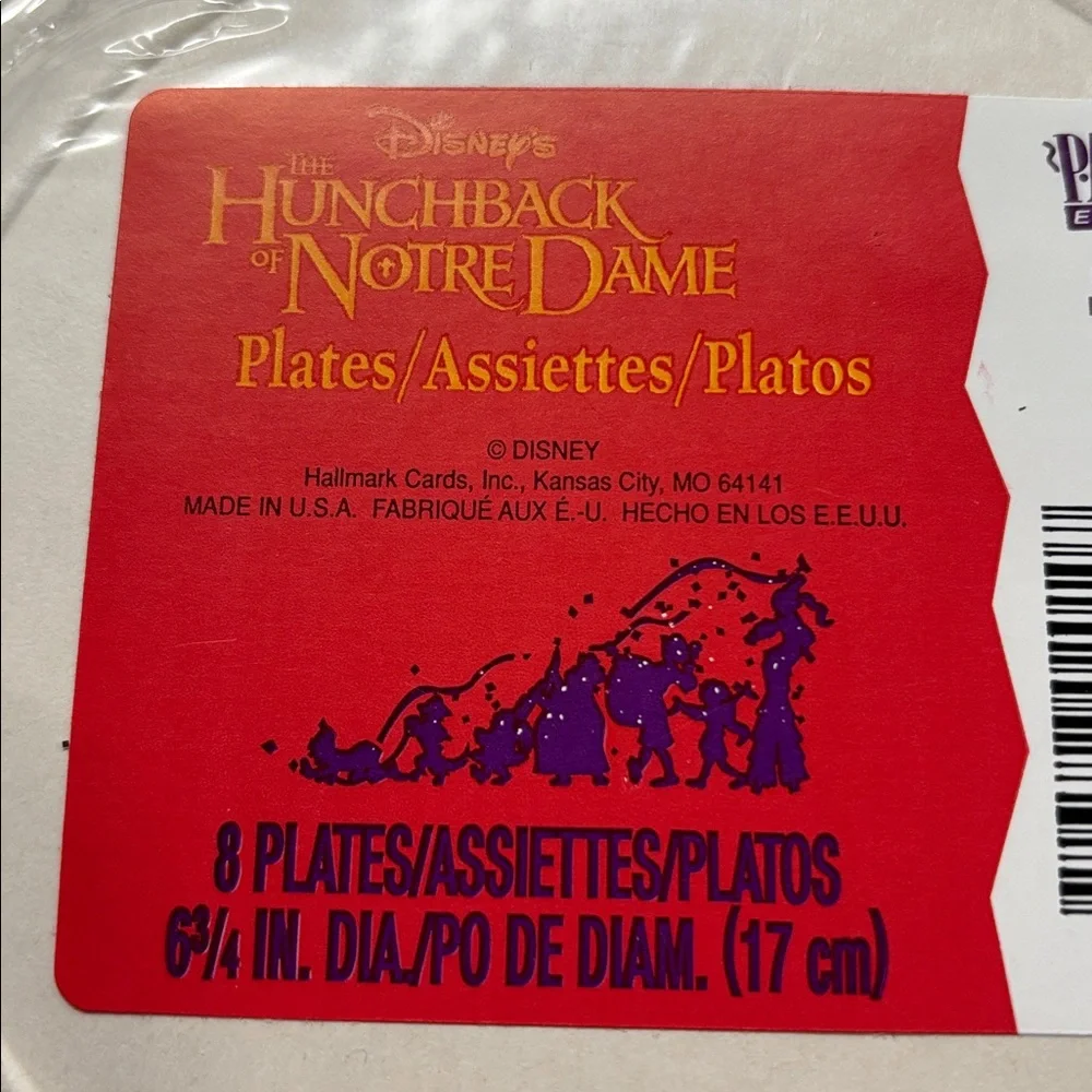 Disney Hunchback of Notre Dame Plates and Cups 1990s Vintage Disney Hunchback
